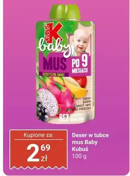 Dino Deser w tubce mus Baby Kubuś oferta