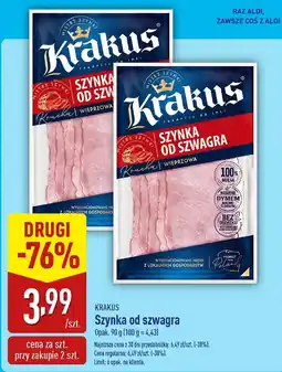 ALDI Szynka od szwagra Krakus oferta