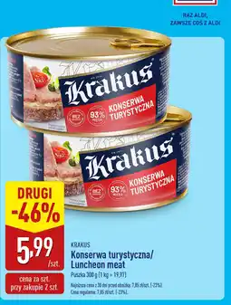ALDI Konserwa turystyczna Krakus oferta