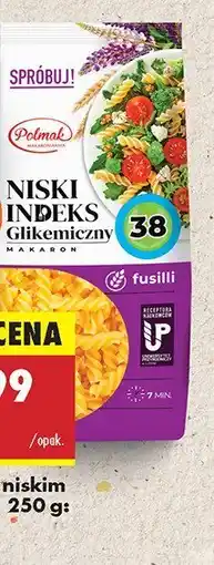 Biedronka Makaron z niskim IG fusilli Polmak oferta