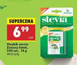 Biedronka Słodzik stevia 250 szt. Zielony listek oferta