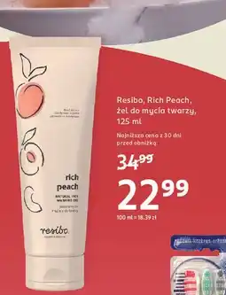 Rossmann Żel do mycia twarzy z ekstraktem brzoskwini Resibo oferta