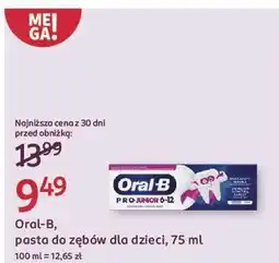 Rossmann Pasta do zębów 6-12 lat Oral-B Pro Junior oferta