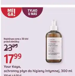 Rossmann Płyn do higieny intymnej ochronny Your Kaya oferta
