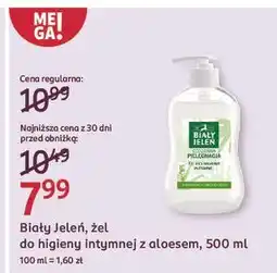Rossmann Żel do higieny intymnej aloes Biały Jeleń oferta
