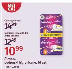 Rossmann Podpaski normal Always Platinum oferta