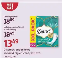 Rossmann Wkładki higieniczne deo waterlily Discreet oferta