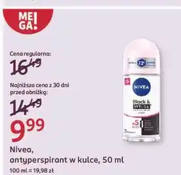 Rossmann Antyperspirant clear Nivea Invisible Black & White oferta