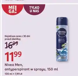 Rossmann Antyperspirant alpine breeze Nivea Men oferta