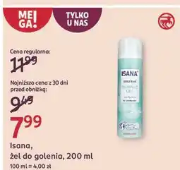 Rossmann Żel do golenia sensitive Isana oferta