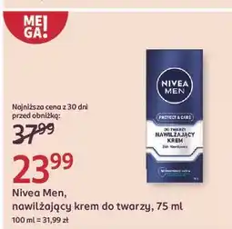 Rossmann Krem do twarzy nawilżający moisturizer Nivea Men Protect & Care oferta