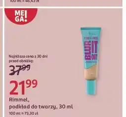 Rossmann Podkład do twarzy 410 blur it out Rimmel Kind & Free oferta