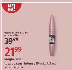 Rossmann Tusz do rzęs black Maybelline Lash Sensational oferta