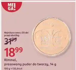 Rossmann Puder w kamieniu Rimmel Stay Matte oferta