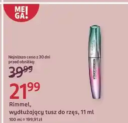 Rossmann Tusz do rzęs 001 very black Rimmel Wonder'extension oferta
