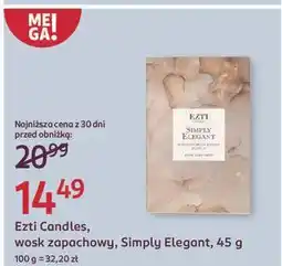 Rossmann Wosk zapachowy simply elegant Ezti Candles oferta
