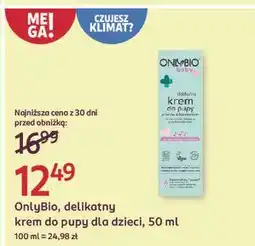 Rossmann Krem do pupy przeciw odparzeniom Only Bio Baby oferta
