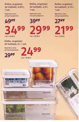 Rossmann Organizer do lodówki cauma 2 l Rotho oferta