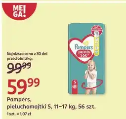 Rossmann Pieluchomajtki 5 Pampers Pants oferta