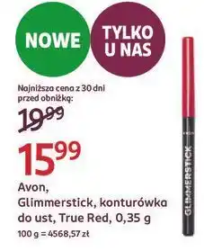Rossmann Konturówka do ust true red Avon Glimmerstick Glimmer oferta