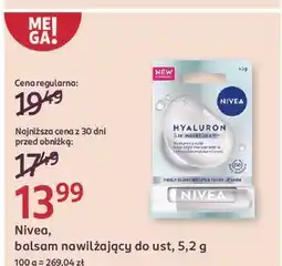 Rossmann Blasam do ust hyaluron Nivea oferta
