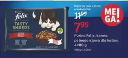 Rossmann Karma dla kota wiejskie smaki wołowina i kurczak w sosie Purina Felix Tasty Shreds oferta