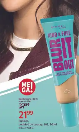Rossmann Podkład do twarzy 103 true ivory Rimmel Kind & Free oferta