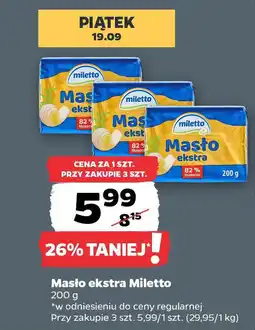 Netto Masło ekstra Miletto oferta