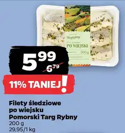 Netto Filety śledziowe po wiejsku Pomorski Targ Rybny oferta