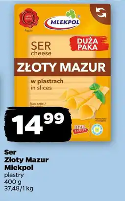 Netto Ser Złoty Mazur Mlekpol plastry oferta