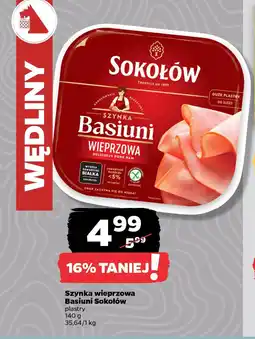 Netto Szynka wieprzowa Basiuni Sokołów oferta
