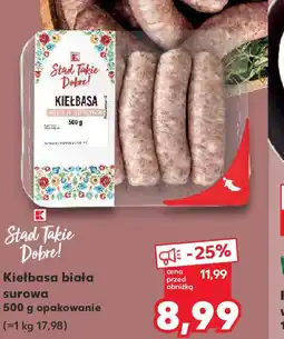 Kaufland Kiełbasa biała oferta