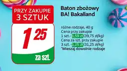 Dino Baton zbożowy BA! Bakalland różne rodzaje oferta