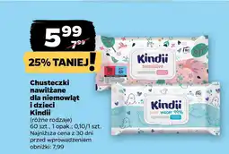Netto Chusteczki nawilżane dla niemowląt i dzieci Kindii oferta