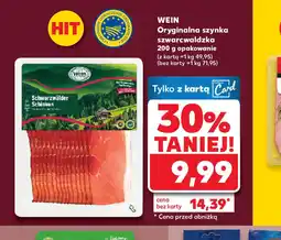 Kaufland Oryginalna szynka szwarcwaldzka WEIN oferta