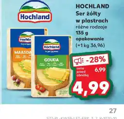 Kaufland Ser żółty Hochland w plastrach oferta
