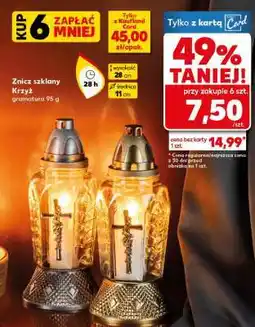 Kaufland Znicz szklany Krzyż oferta