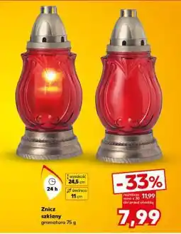 Kaufland Znicz szklany oferta