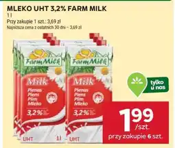 Stokrotka Market MLEKO UHT 3,2% FARM MILK oferta