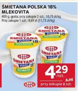 Stokrotka Market ŚMIETANA POLSKA 18% MLEKOVITA oferta