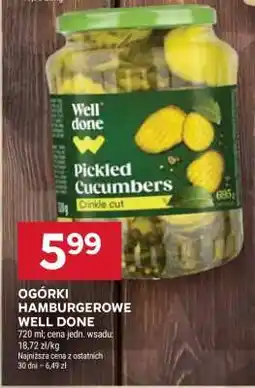 Stokrotka Market OGÓRKI HAMBURGEROWE WELL DONE oferta