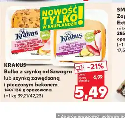 Kaufland Bułka z szynką od Szwagra Krakus oferta