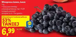 Lidl Winogrona ciemne, luzem oferta
