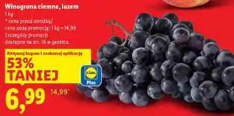 Lidl Winogrona ciemne, luzem oferta