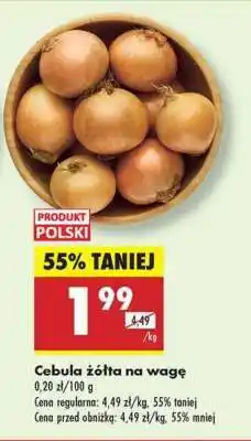 Biedronka Cebula żółta na wage oferta