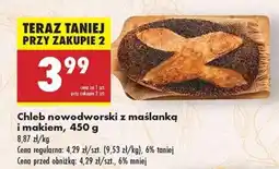 Biedronka Chleb nowodworski z maślanka i makiem , 450 g oferta