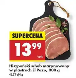 Biedronka Hiszpański schab marynowany w plastrach El Pozo 300 g oferta