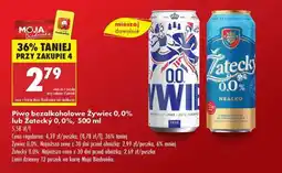 Biedronka Piwo bezalkoholowe Żywiec 0,0% lub Zatecky 0,0%, 500 ml oferta