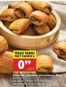 Biedronka Pasztecik z kapustą i pieczarkami , 40 g oferta