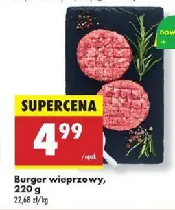 Biedronka Burger wieprzowy, 220 g oferta